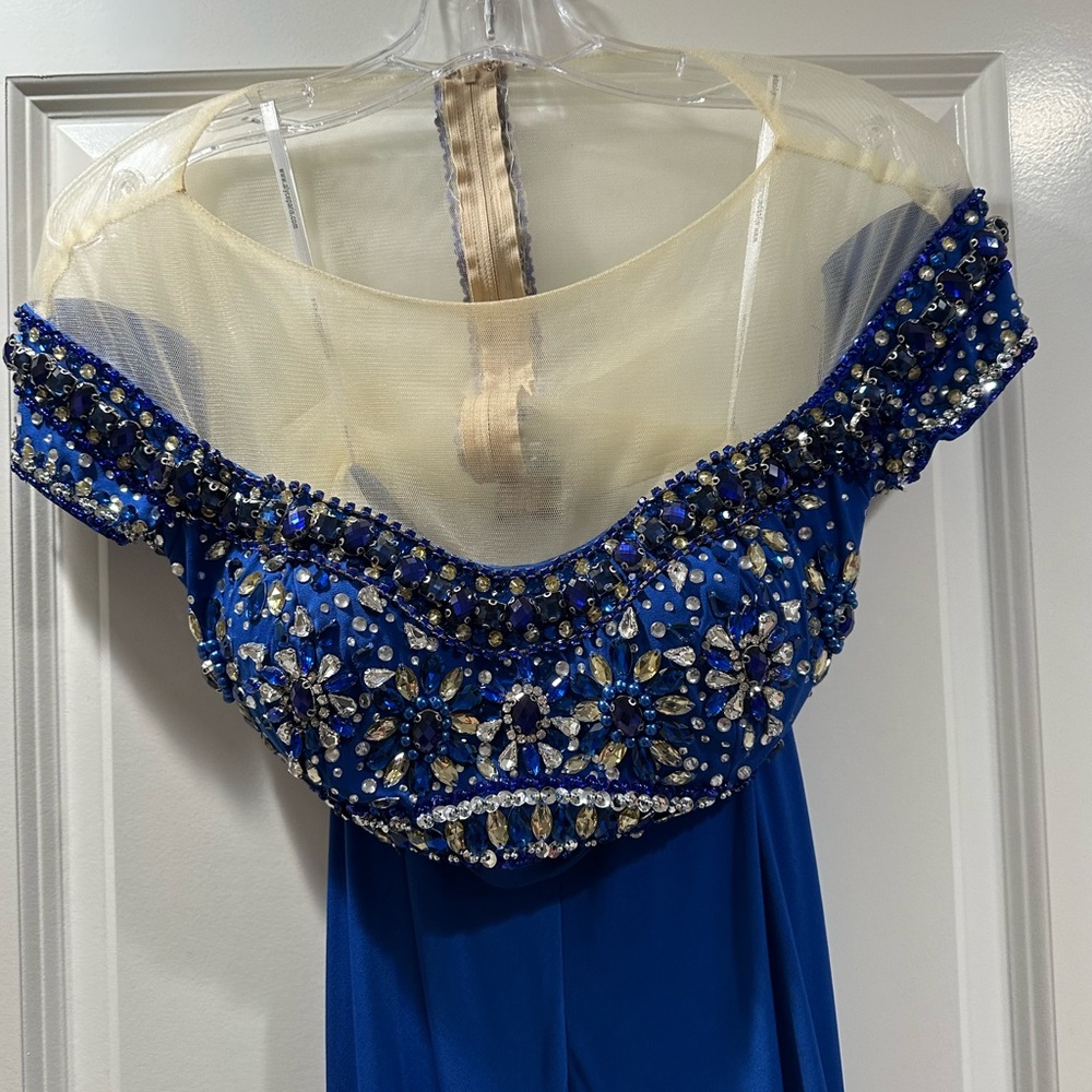 Stunning Blue Embellished Dress